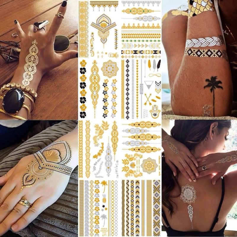 Boho Waterproof Tattoo Tattoos - The Burner Shop