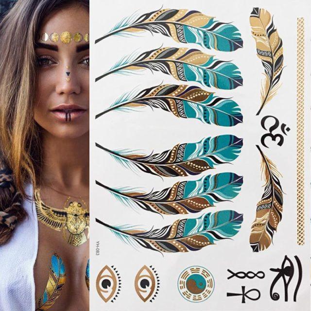 Boho Waterproof Tattoo Tattoos - The Burner Shop