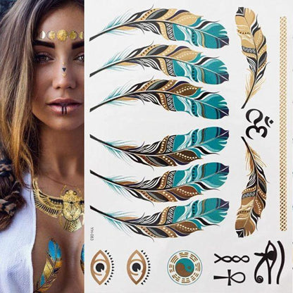 Boho Waterproof Tattoo Tattoos - The Burner Shop
