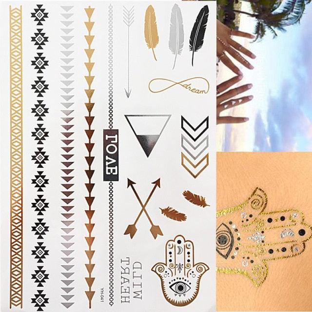 Boho Waterproof Tattoo Tattoos - The Burner Shop