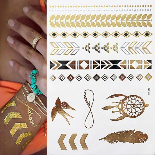 Boho Waterproof Tattoo Tattoos - The Burner Shop