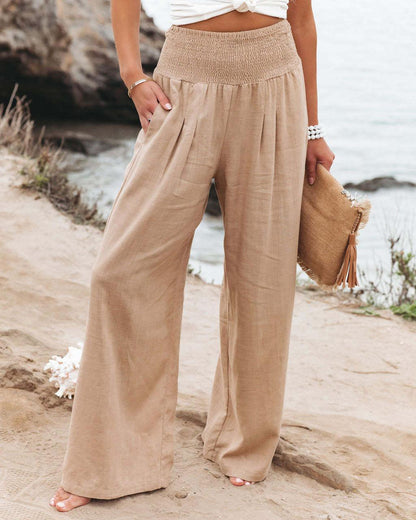 Boho Wide Leg Cotton Pants Pants - The Burner Shop