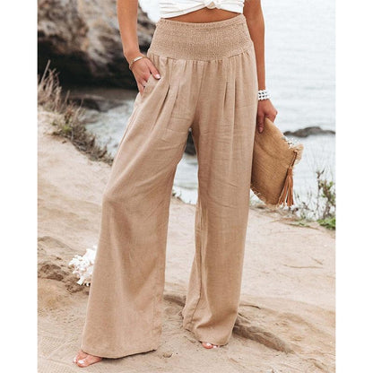 Boho Wide Leg Cotton Pants Pants - The Burner Shop