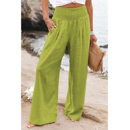 Boho Wide Leg Cotton Pants Pants - The Burner Shop