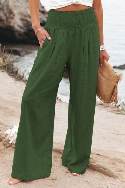 Boho Wide Leg Cotton Pants Pants - The Burner Shop