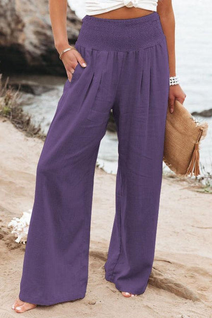 Boho Wide Leg Cotton Pants Pants - The Burner Shop