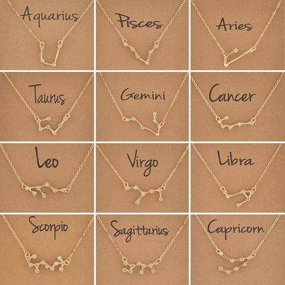 Boho Zodiac Sign Necklaces Necklaces - The Burner Shop
