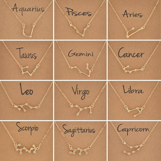 Boho Zodiac Sign Necklaces Necklaces - The Burner Shop