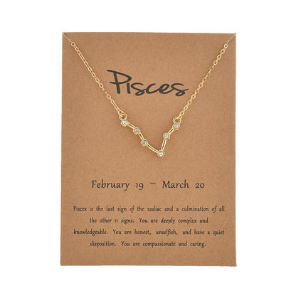 Boho Zodiac Sign Necklaces Necklaces - The Burner Shop