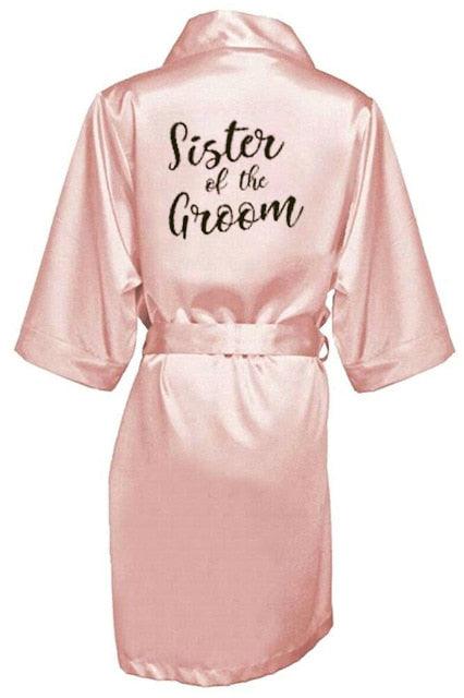 Bridal Shower Robes with Embroidery Robes - The Burner Shop
