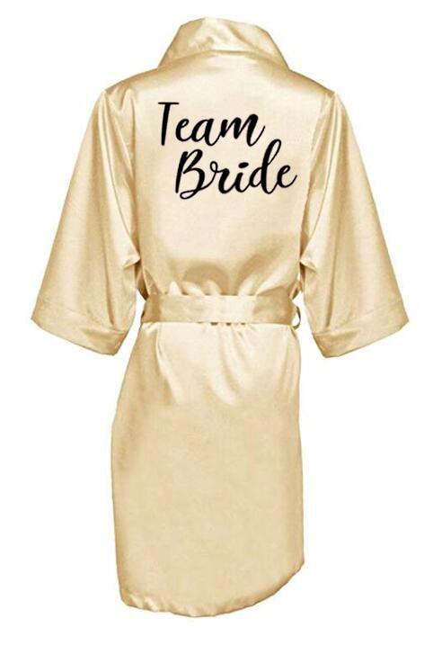 Bridal Shower Robes with Embroidery Robes - The Burner Shop