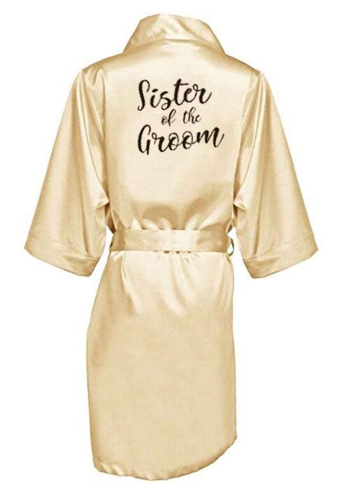 Bridal Shower Robes with Embroidery Robes - The Burner Shop