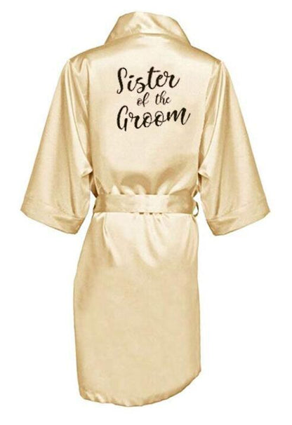 Bridal Shower Robes with Embroidery Robes - The Burner Shop
