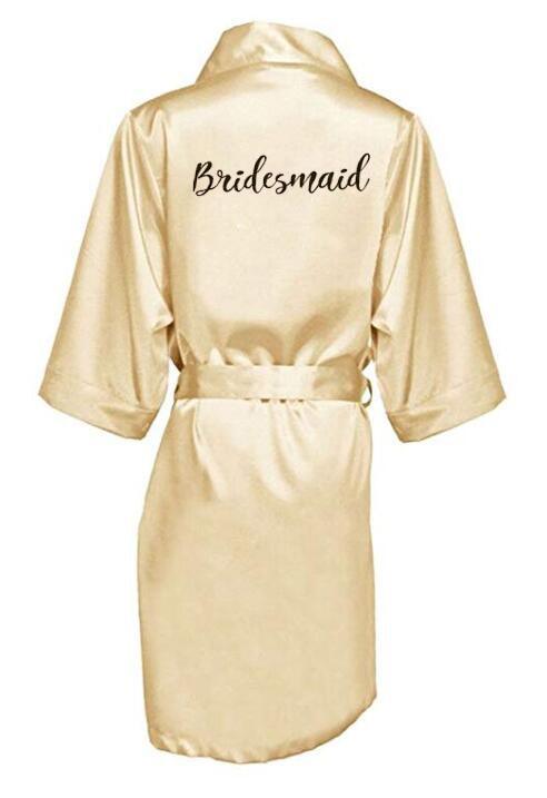 Bridal Shower Robes with Embroidery Robes - The Burner Shop