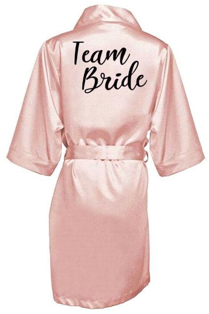 Bridal Shower Robes with Embroidery Robes - The Burner Shop