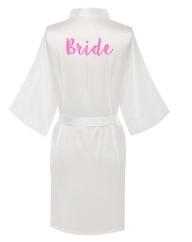 Bridal Shower Robes with Embroidery Robes - The Burner Shop