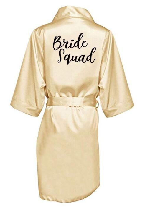 Bridal Shower Robes with Embroidery Robes - The Burner Shop