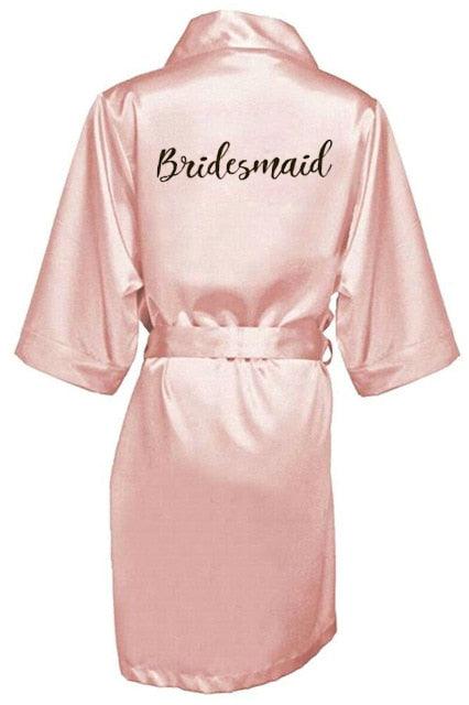 Bridal Shower Robes with Embroidery Robes - The Burner Shop