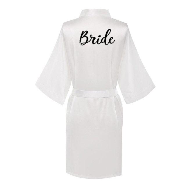 Bridal Shower Robes with Embroidery Robes - The Burner Shop