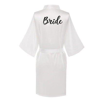 Bridal Shower Robes with Embroidery Robes - The Burner Shop