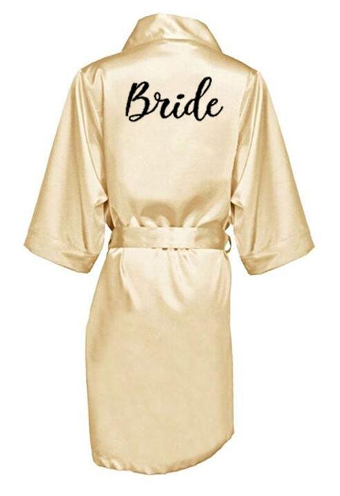 Bridal Shower Robes with Embroidery Robes - The Burner Shop