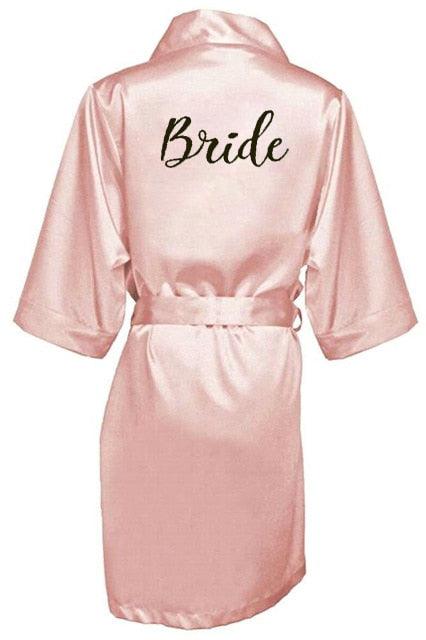 Bridal Shower Robes with Embroidery Robes - The Burner Shop