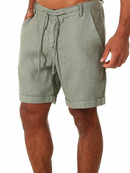 Casual Linen Shorts Shorts - The Burner Shop