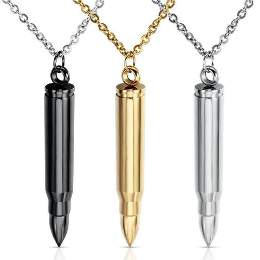 Chain Necklace with Bullet Pendant Necklaces - The Burner Shop