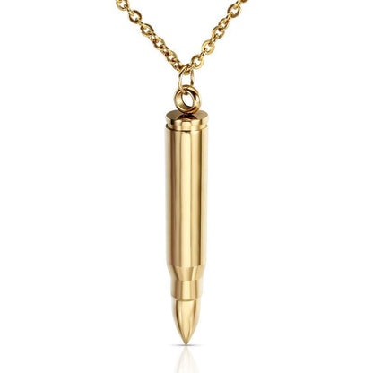 Chain Necklace with Bullet Pendant Necklaces - The Burner Shop