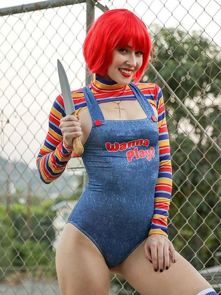 Chucky Killer Doll Bodysuit Costumes - The Burner Shop
