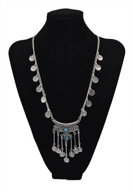 Coin Tassel Long Necklace Necklaces - The Burner Shop