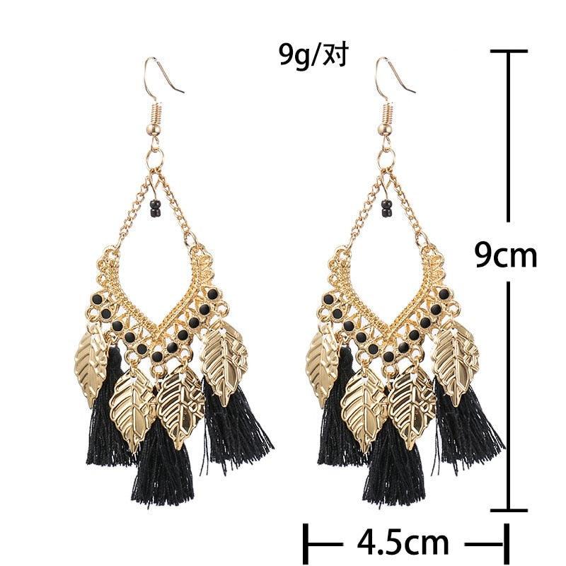 Colorful Boho Tassel Earrings Earrings - The Burner Shop