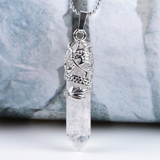 Copper Wire with Natural Stone Pendants Necklaces - The Burner Shop