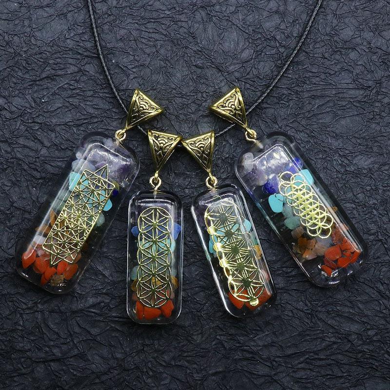 Copper Wire with Natural Stone Pendants Necklaces - The Burner Shop