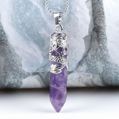 Copper Wire with Natural Stone Pendants Necklaces - The Burner Shop