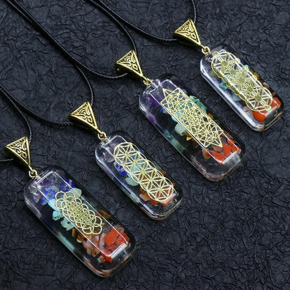 Copper Wire with Natural Stone Pendants Necklaces - The Burner Shop