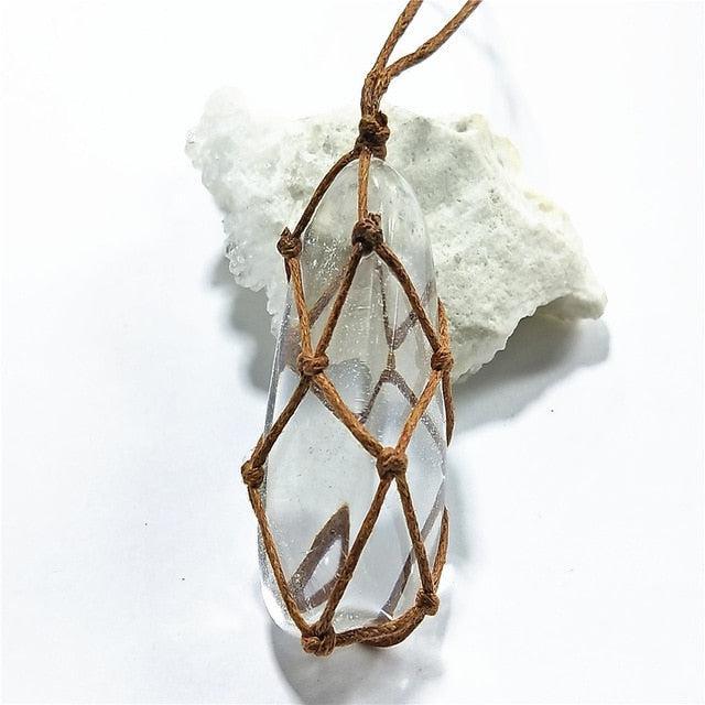 Copper Wire with Natural Stone Pendants Necklaces - The Burner Shop