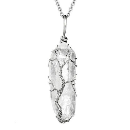Copper Wire with Natural Stone Pendants Necklaces - The Burner Shop