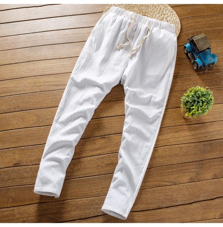 Cotton and Linen Short Sleeve T-shirt & Pant Set Shirts - The Burner Shop