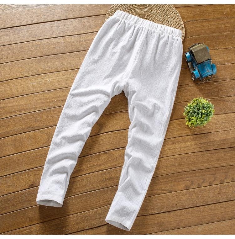 Cotton and Linen Short Sleeve T-shirt & Pant Set Shirts - The Burner Shop