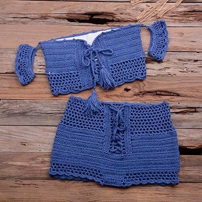 Crochet Boho Bikini Set Swimwear - The Burner Shop