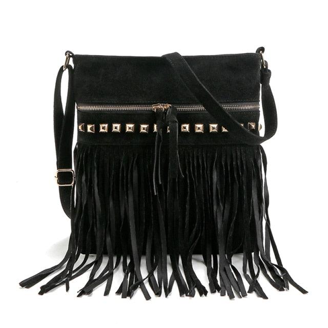 Crossbody Shoulder Bag with Tassels Bags - The Burner Shop