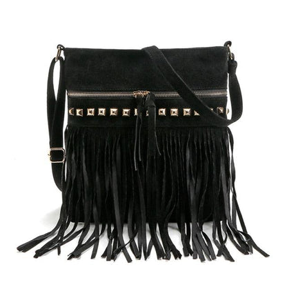 Crossbody Shoulder Bag with Tassels Bags - The Burner Shop