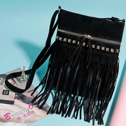 Crossbody Shoulder Bag with Tassels Bags - The Burner Shop