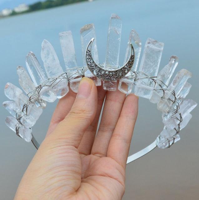 Crystal Crown Hairpiece Headbands - The Burner Shop