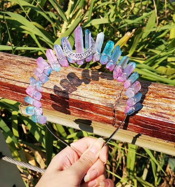 Crystal Crown Hairpiece Headbands - The Burner Shop