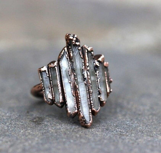 Crystal Rock Ring Rings - The Burner Shop