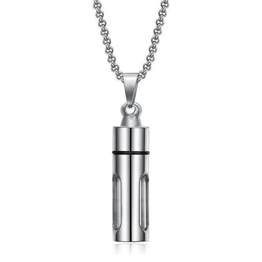 Cylinder Bottle Pendant Necklaces - The Burner Shop