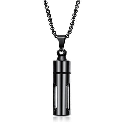 Cylinder Bottle Pendant Necklaces - The Burner Shop