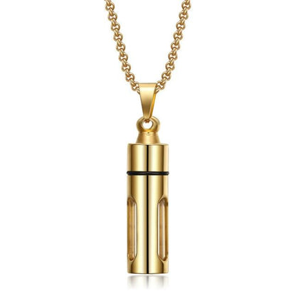 Cylinder Bottle Pendant Necklaces - The Burner Shop